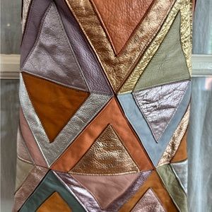 Hand made leather cross body bag